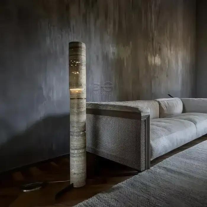 Lampadaire en marbre de styliste italien