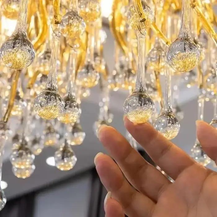 Plafonnier LED en Clip au Design Moderne, Disponible en Or et Argent, Luminaire Décoratif de Plafond, Idéal pour un Salon, une Cuisine, un Hall d'Hôtel