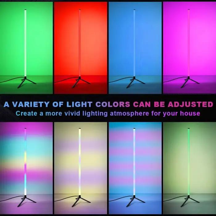 Lampadaire d'angle intelligent avec contrôle par application