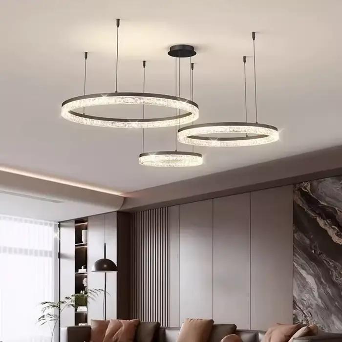 Moderne salle à manger manger lampes suspendues éclairage intérieur plafonnier suspension led lustres pour salon éclairage intérieur