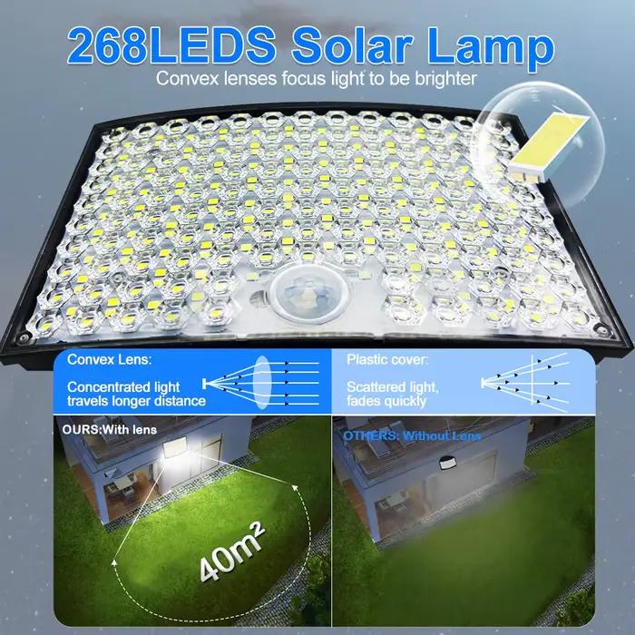 Lampion solaire contemporain avec détecteur de mouvement pour porche et patio, alimentation solaire, résistance aux intempéries, idéal pour la sécurité et l'esthétique extérieure
