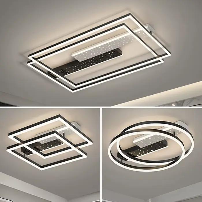 Lustres modernes pour salon chambre éclairage intérieur Intelligent LED monté au plafond décoration maison luminaire suspendu