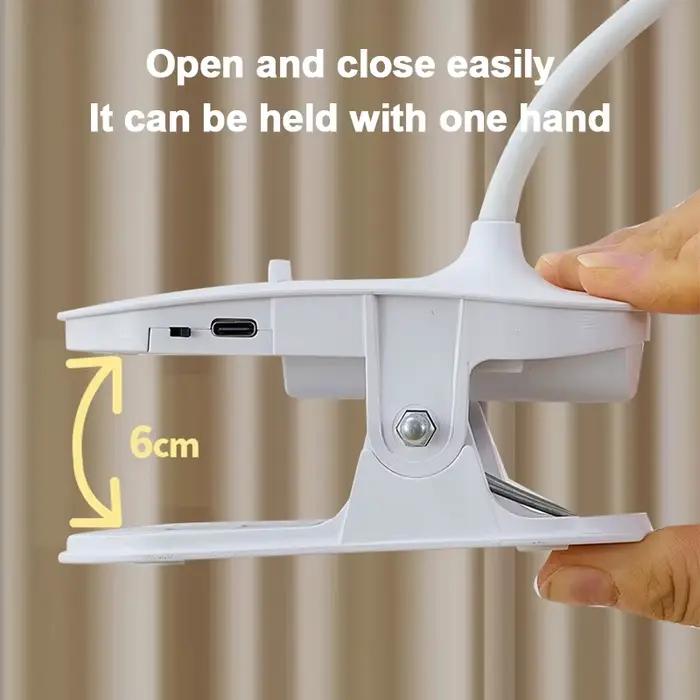 Lampe de Table LED réglable à trois niveaux, éclairage de bureau, dortoir, chambre à coucher, apprentissage, Protection des yeux, lampe de bureau à Clip pliable