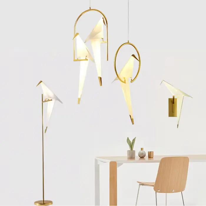 Lampadaire LED oiseau lampe sur pied salon chambre Studio debout