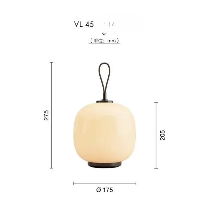 Lampe de bureau portable à chargement sans fil pour extérieur et chambre, lumière d'ambiance, design simple
