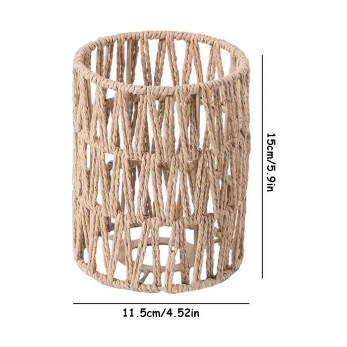 Abat-jour de lampe suspendue vintage tissé à la main style bohème pour décoration intérieure occa