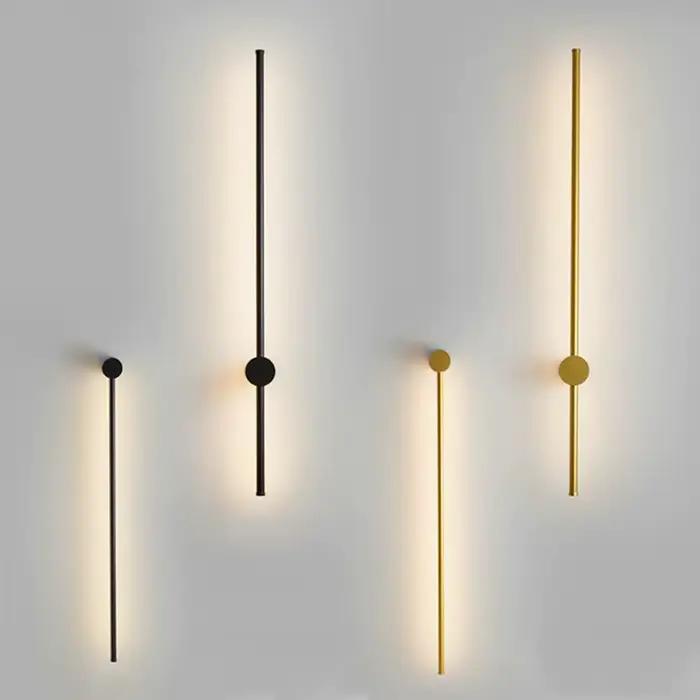 Simple Moderne LED Lampes Murales Noir Blanc Salon Salle D'étude Chambre Chevet Couloir Couloir Salon Hall Lampes Éclairage Intérieur