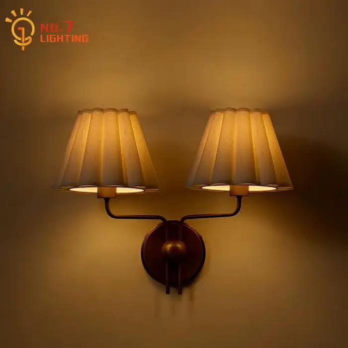 Applique murale rétro médiévale américaine LED E14 design minimaliste mural chambre chevet salon allée fond couloir