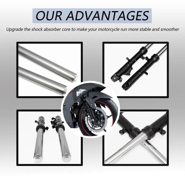 Kit d'assemblage d'amortisseur de Suspension de fourche avant adapté aux pièces de moto KAWASAKI NINJA 500 / SE 2024 2025