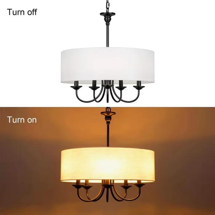 Plafonnier suspendu E14 au design moderne