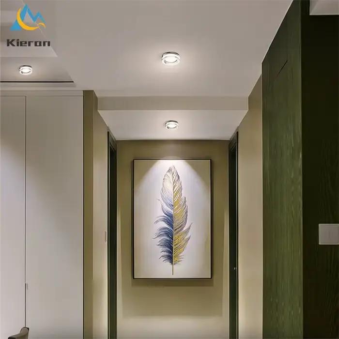 Salon LED lumières cristal projecteur intégré porche couloir plafonniers chambre salle de bain cuisine
