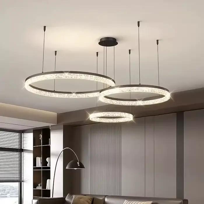 Moderne salle à manger manger lampes suspendues éclairage intérieur plafonnier suspension led lustres pour salon éclairage intérieur
