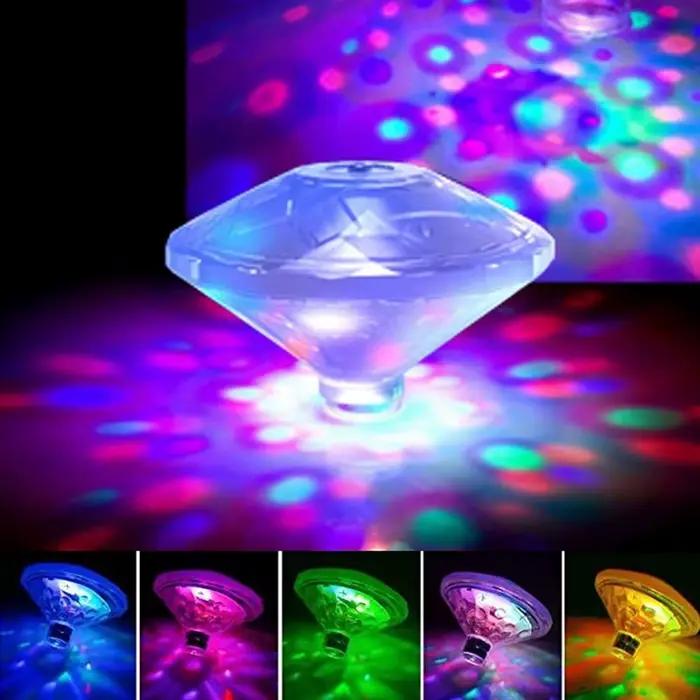 Lampe LED Flottante Colorée en Forme de Diamant