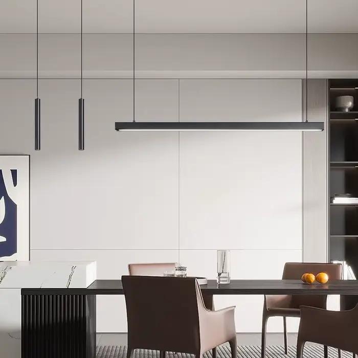 Lustre de salle à manger, luminaires de cuisine, lustre long pour restaurant, lampes de bureau modernes et minimalistes, lustres nordiques pour îlot de bar