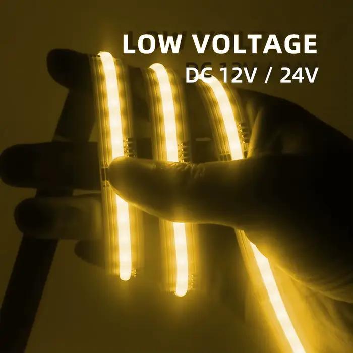 5 M/Lot COB RGBCCT RGBCW RGBW RGBWW RGB CCT LED bande lumineuse DC 12 V 24 V mettre en évidence FOB bande Flexible barre lampe pour la décoration de la pièce intérieure