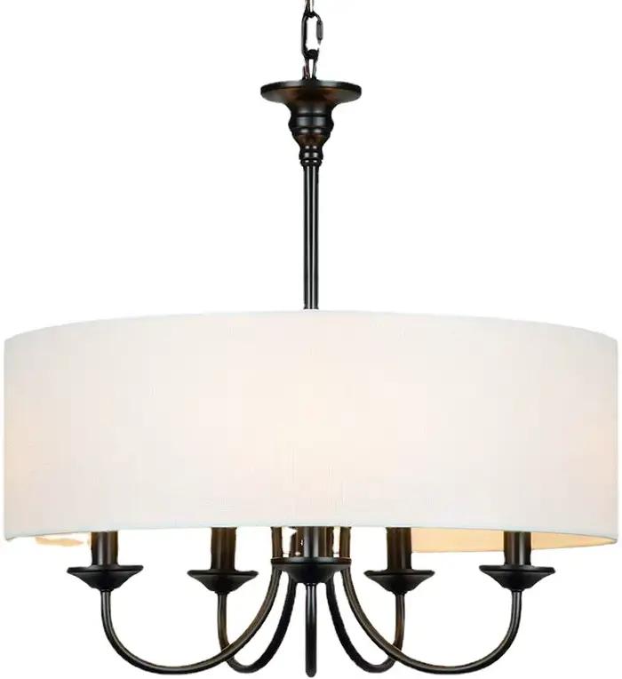 Plafonnier suspendu E14 au design moderne