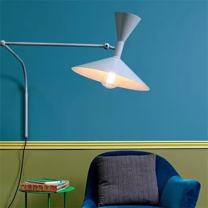Applique murale rotative, éclairage réglable vers le haut et vers le bas, pour salon, chambre à coucher