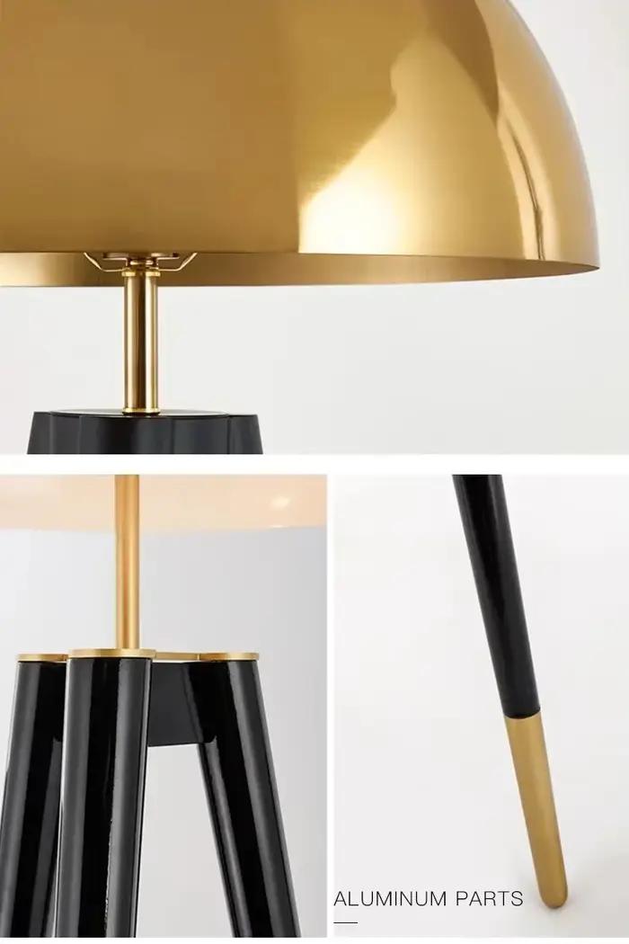 Lampadaire trépied nordique Vintage postmoderne champignon lampe LED sur pied pour salon chambre bureau décor à la maison éclairage