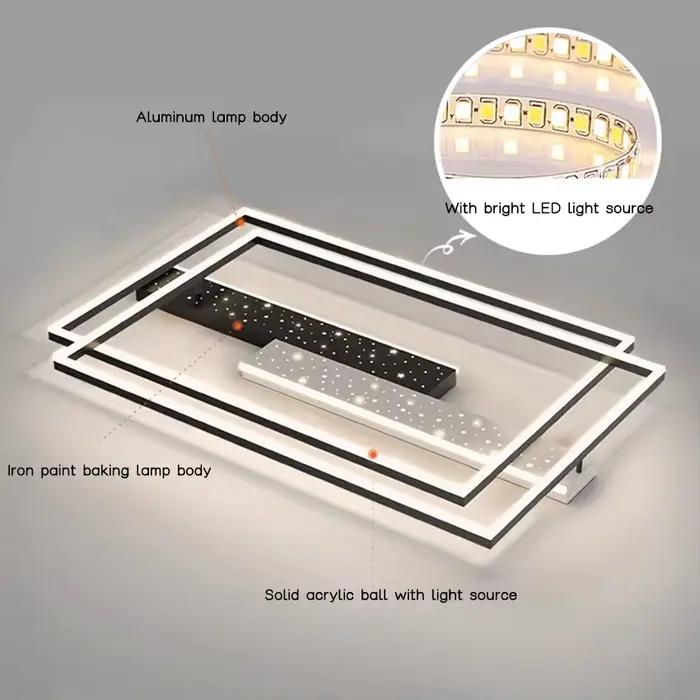 Lustres modernes pour salon chambre éclairage intérieur Intelligent LED monté au plafond décoration maison luminaire suspendu