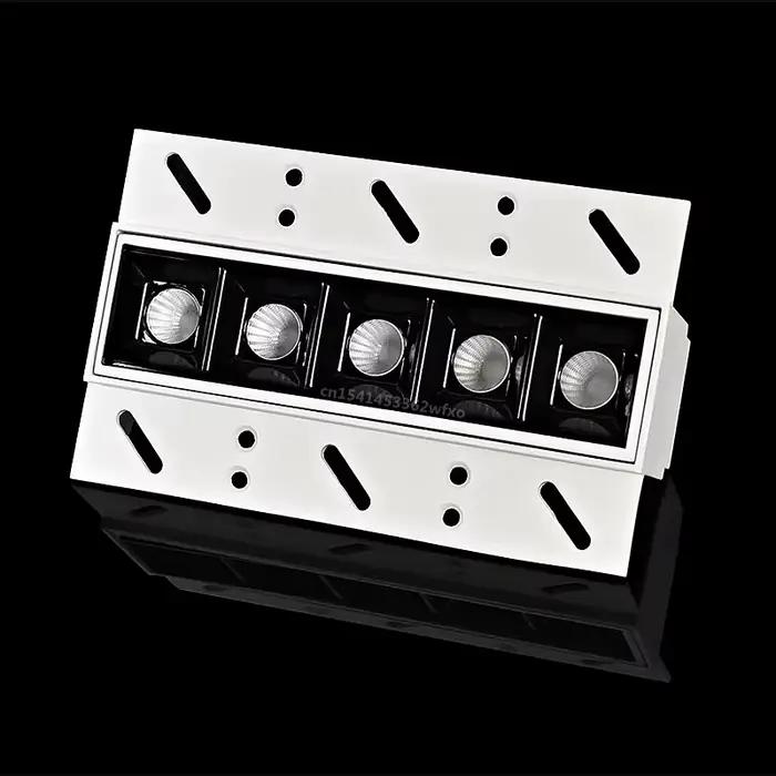 Dimmable LED downlight plafonnier 10W grille lumière intégré COB spot salon cuisine intérieur éclairage ampoule