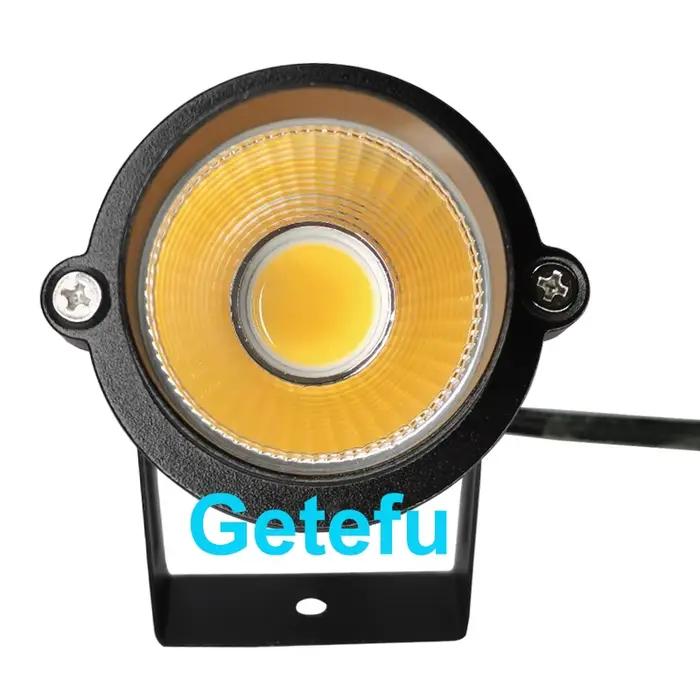 Lampe de pelouse LED étanche avec pic, spot lumineux, conforme à la norme IP65, éclairage d'extérieur, idéal pour un jardin ou un sentier, 10/7W, 220/110/12V