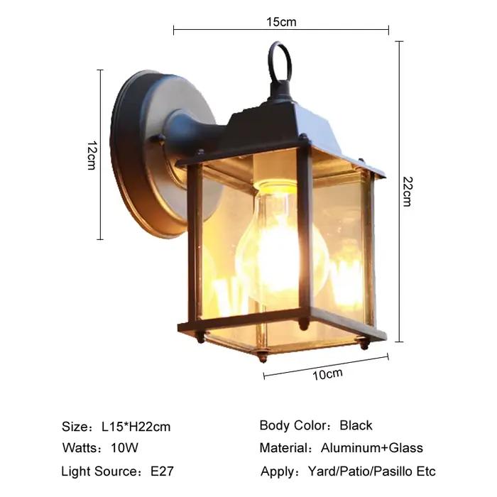 Style européen rétro mur LED lampe Villa maison extérieure éclairage étanche décoration applique murale cour couloir porche lampes