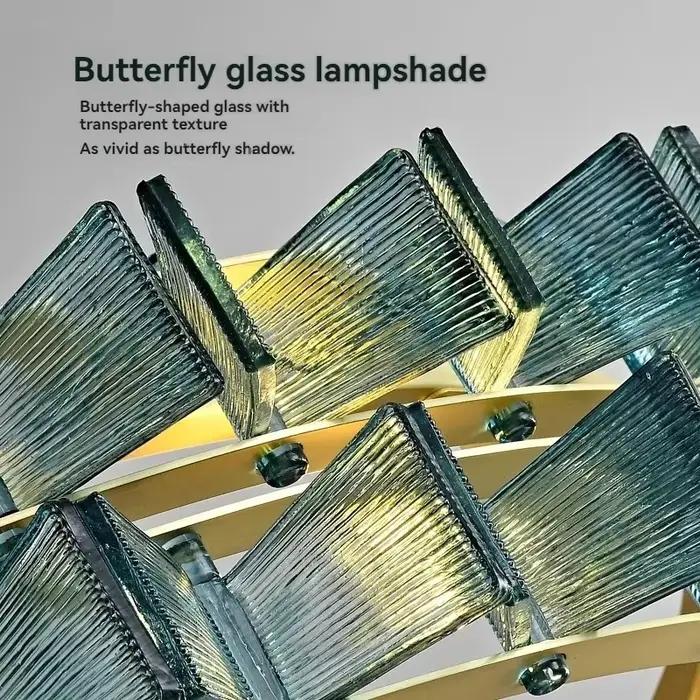 Lustre LED moderne en verre, design de luxe, suspension ronde pour salon, hôtel, chambre, comptoir de bar, lampe de décoration intérieure