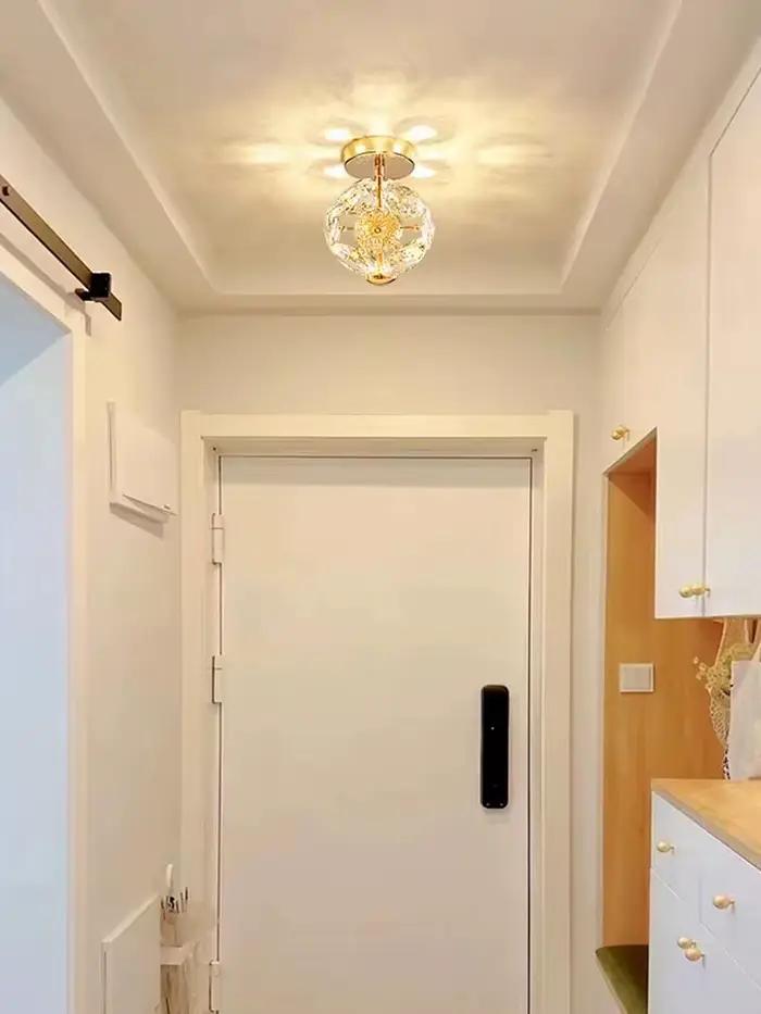 Moderne K9 pur cristal chevet petit lustre lumière luxe