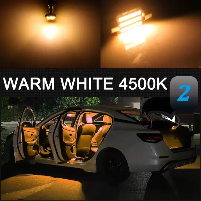 6 pièces - Lumières LED intérieures pour voiture Canbus pour VW UP E-UP Volkswagen E Up 2012-2016 2017 2018 2019 2020 2021 2022 - Lampes de plafond et de coffre