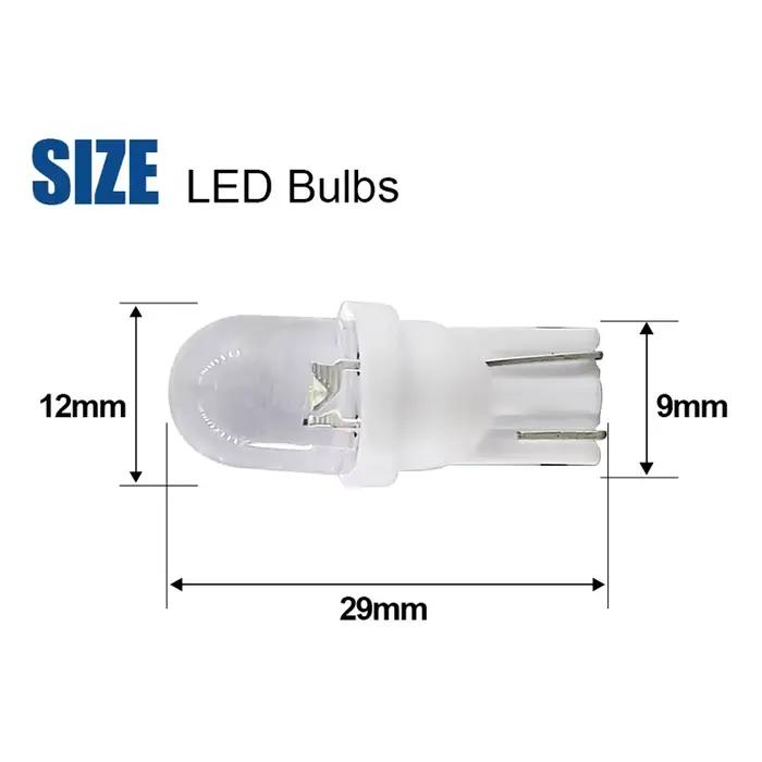 Lampes de signalisation de direction pour voiture, ampoules Led T10 W5W 168, 12V, 3030