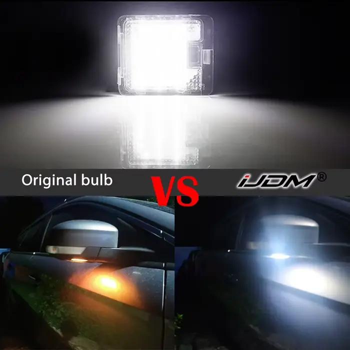 Lumière LED sous le rétroviseur latéral, pour Ford Focus 3 Escape 3 Mondeo 4 5 Kuga 1 2 Galaxy 2 C Max S Max, lampes de courtoisie de voiture