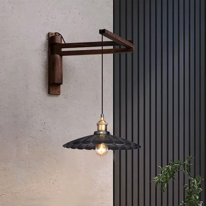 Applique japonaise en bois massif