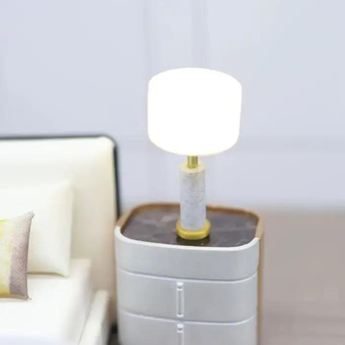 1 pièces 1:20 Miniature maison de poupée meubles bricolage lampe de bureau Style bureau lampe de Table Miniature modèle maison de poupée accessoires