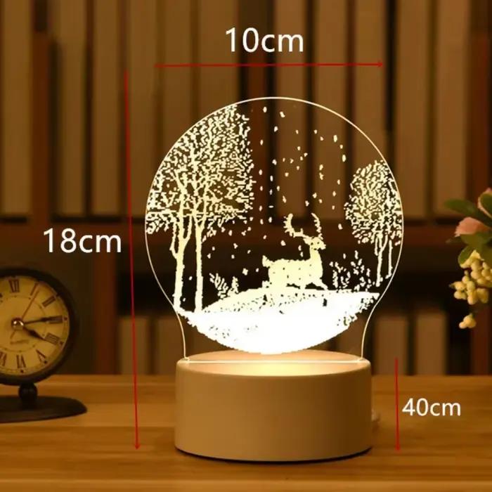 Amour romantique 3D acrylique néon signe lampe à LED pour la maison veilleuses pour enfants lampe de Table anniversaire saint valentin lampe de chevet