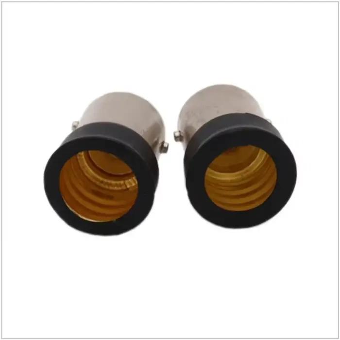 Adaptateur de lampe B15D vers E14 / E12, convertisseur de douille B15D vers E12/ E14, support de lampe B15 vers E14, convertisseur de base de lampe B15 vers E14