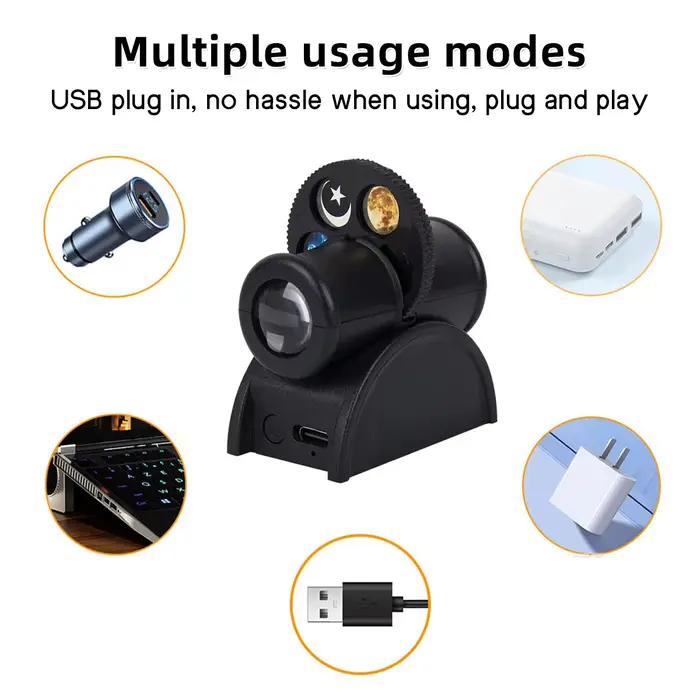 Lampe LED USB remplaçable pour projecteur de lune, Constellation de la terre, chambre à coucher, atmosphère romantique, applique murale, veilleuse planète
