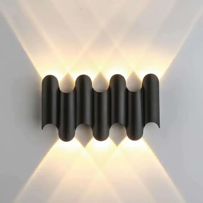 Applique murale LED en aluminium IP65 étanche pour éclairage intérieur et extérieur style moderne chambre salon escalier jardins balcons