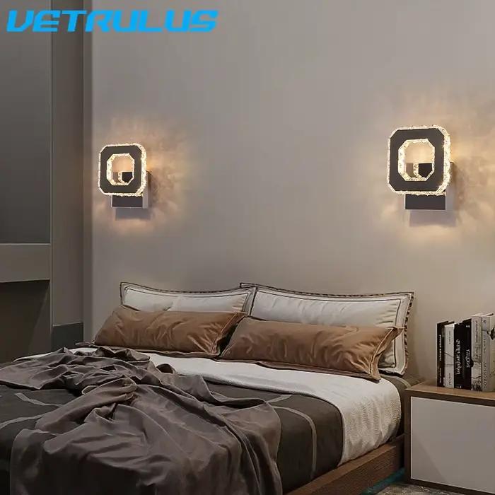 Coeur applique murale cristal Led moderne
