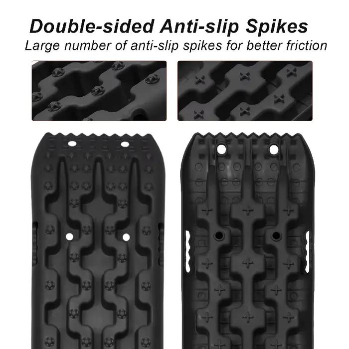 Planches de traction, 2 pièces, rails de traction tout-terrain pour neige, échelles de traction pour pneus, pour boue, sable, pour camping-cars, véhicules
