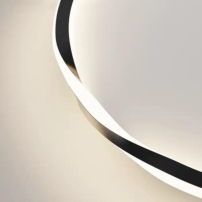 Plafonnier LED moderne en forme d'anneau pour la décoration de la pièce, salon, chambre à coucher, salle à manger, éclairage intérieur, lampes décoratives