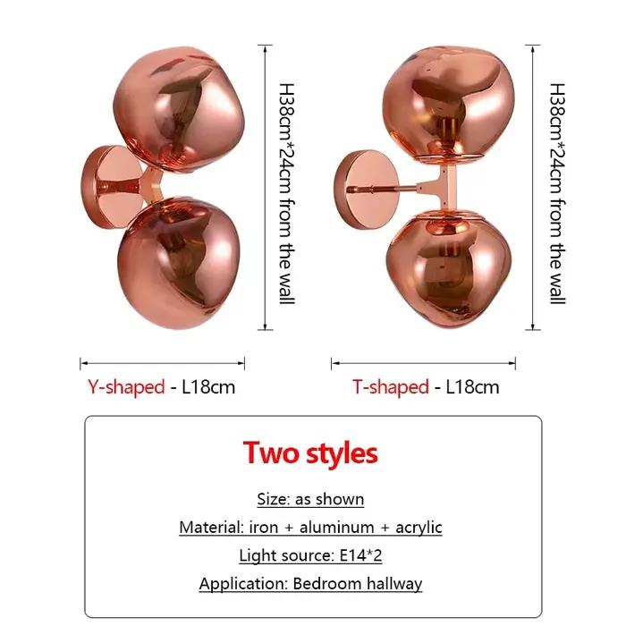 Lampes murales nordiques à double extrémité pour chambre à coucher, chevet, allée, étude, balcon, décoration intérieure moderne et luxueuse avec éclairage LED de qualité