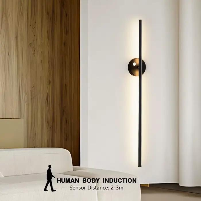 Intérieur PIR mouvement capteur humain mur LED lampes pour couloir Foyer Induction mur LED lumières applique murale pour chambre AC85-265V