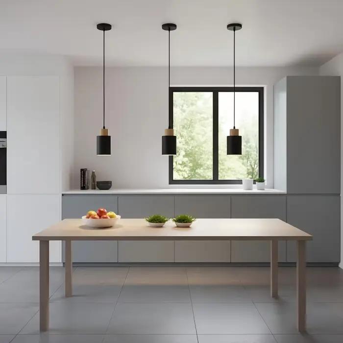 Lustre Minimaliste pour Chambre à Coucher, Lampe de Chevet Moderne, Lustre Nordique pour Restaurant, Petit Lustre à Tête Unique pour Bar et Comptoir