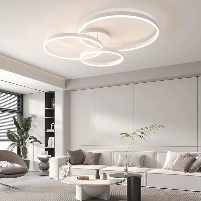 Jelena Simple Led plafonnier anneau rond cercle salon appartement plafond lustres maison intérieur décor éclairage lampe