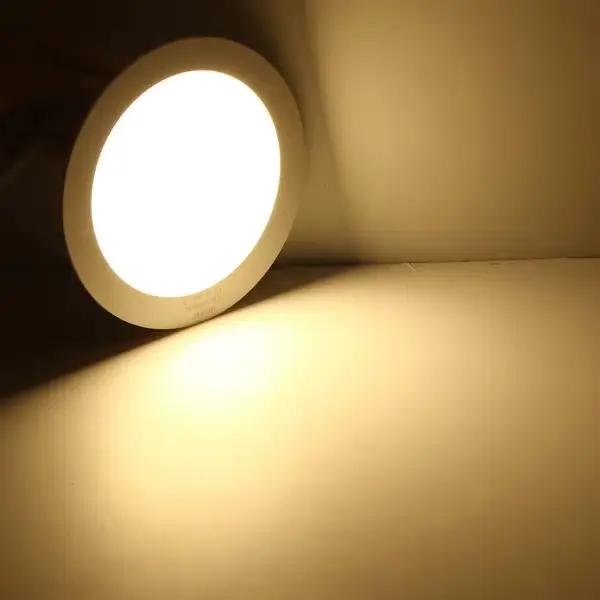 Ultra mince LED Downlight 3W 4W 6W 9W 12W 25W rond/carré LED plafond encastré panneau Downlights intérieur LED Spot lampe AC85 ~ 265V