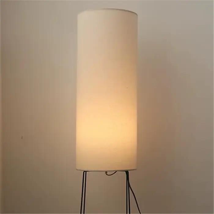 Lampe sur pied design LED Wabi Sabi en tissu pour salon