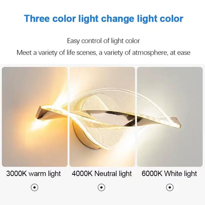 Applique murale LED nordique éclairage intérieur salon lampes originales décoration de la maison allée LED acrylique chevet appliques murales modernes