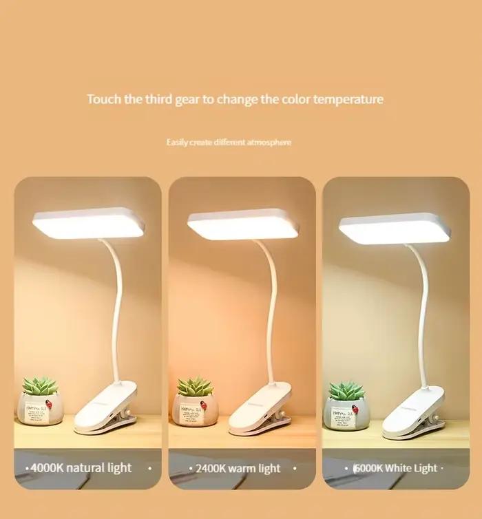 Lampe de bureau à clipser LED