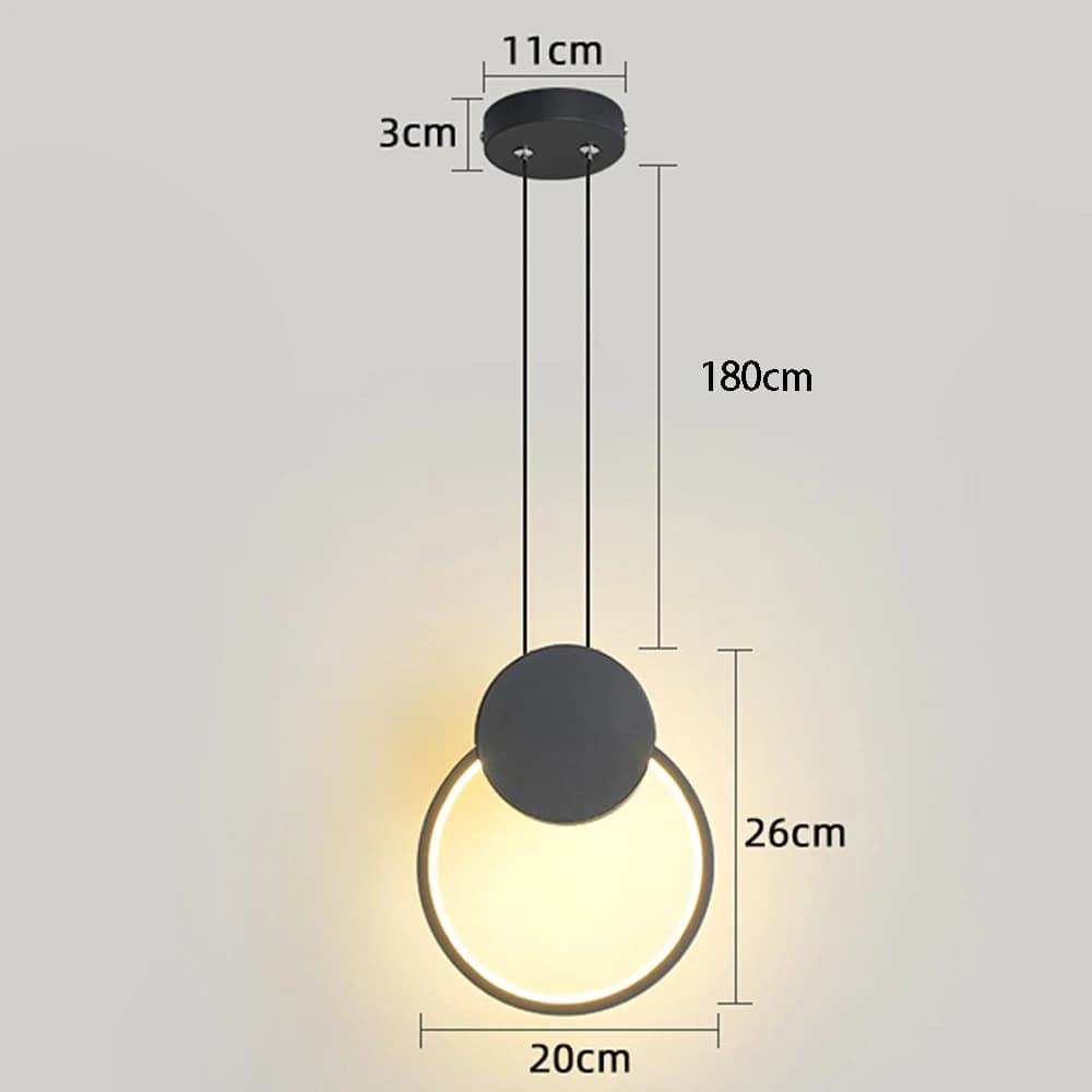 Lampe suspendue LED nordique, éclairage d'intérieur, lampe de chevet, salon, salle à manger, cuisine