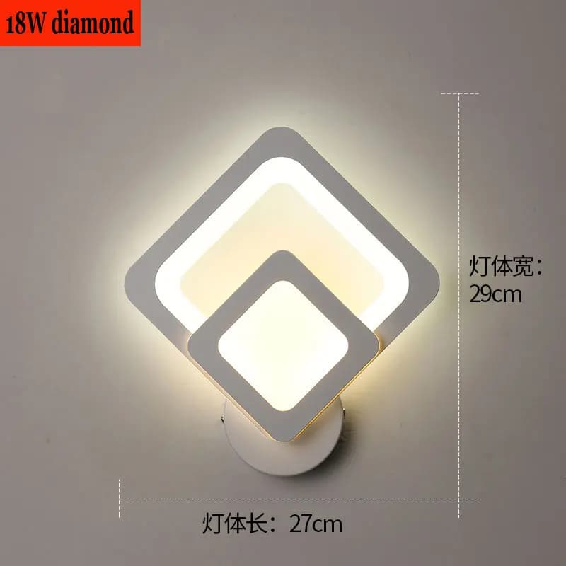 Mur LED lampe pour chambre chevet salon allée couloir escaliers moderne intérieur applique maison lu
